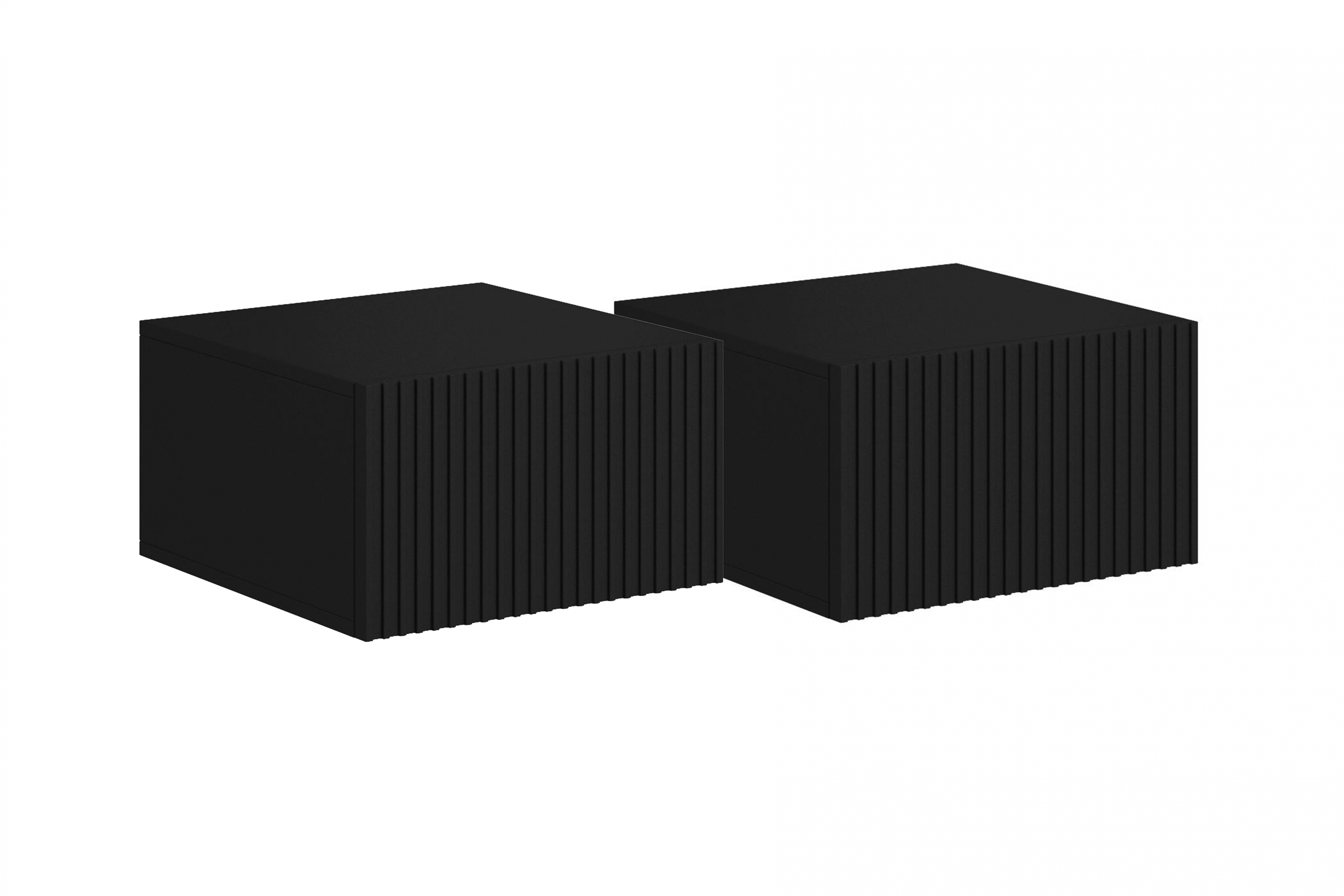 Sada závěsných nočních stolků Nicole 46 cm - černá Komplet szafek nocnych Nicole 46 cm wiszacych - černá