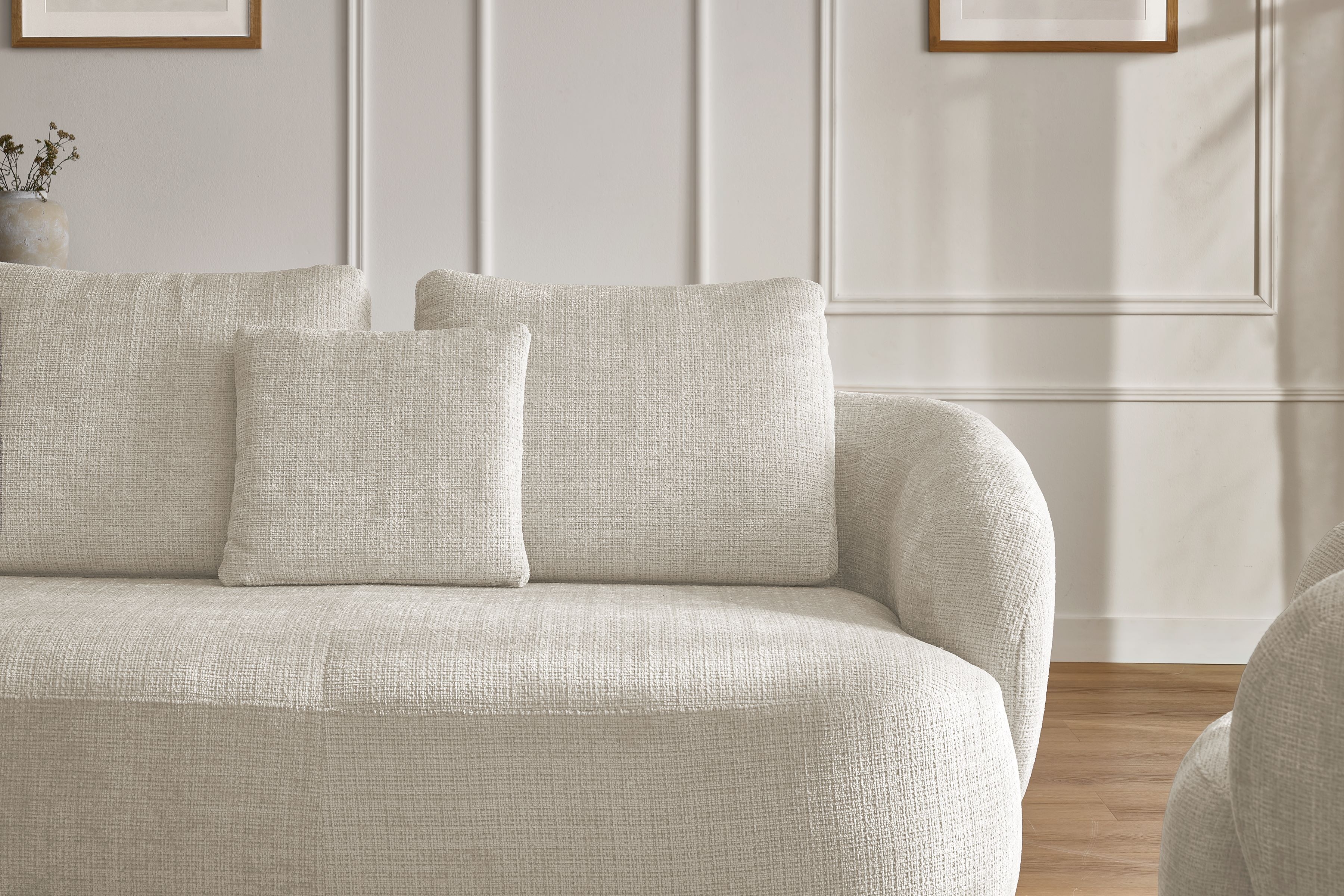 Čalouněný set Finezal - pohovka 2místná + otočné křeslo Komplet čalouněná Pohovka Finezal 2-os + Křeslo obrotowy