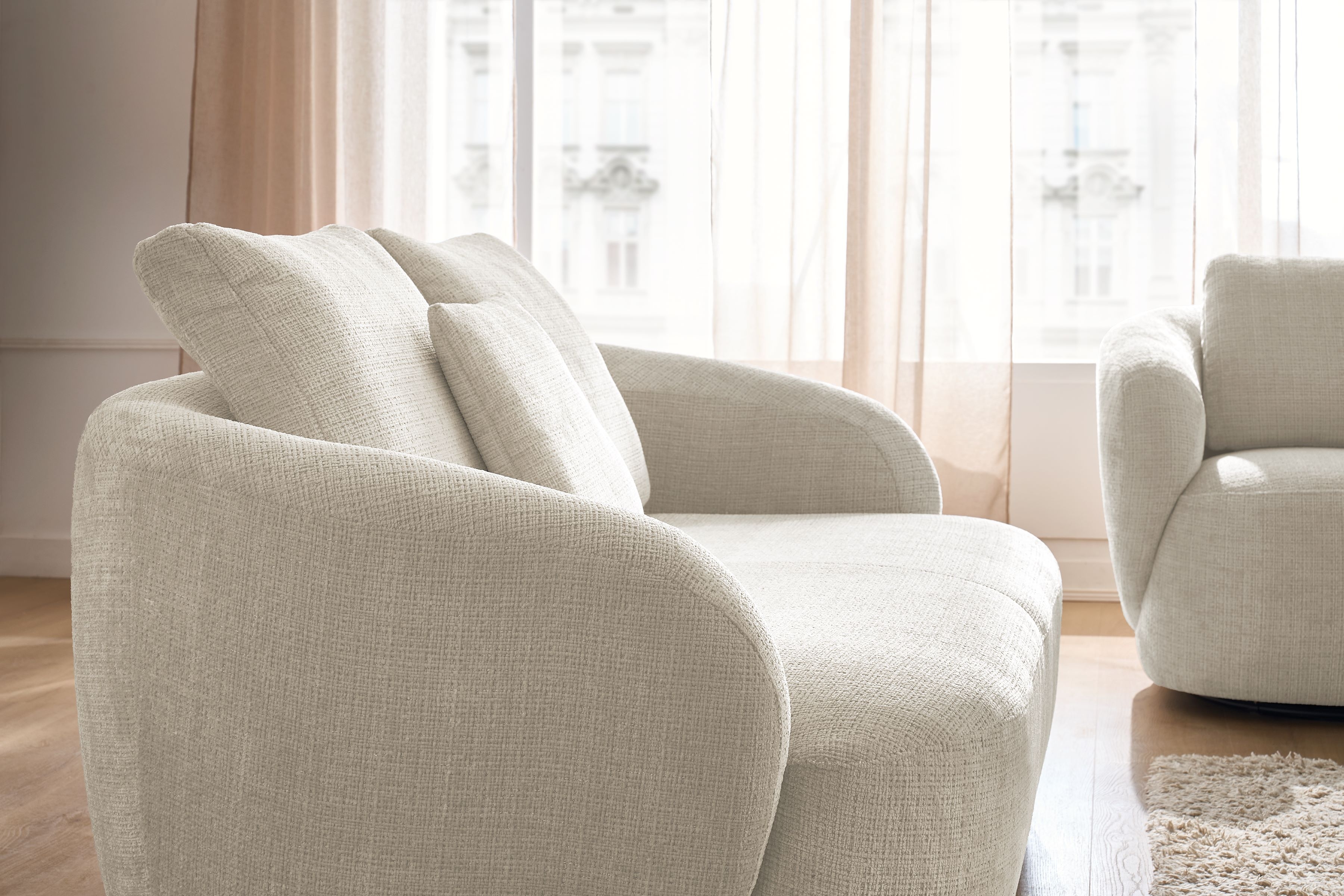 Čalouněný set Finezal - pohovka 2místná + křeslo Komplet čalouněná Pohovka Finezal 2-os + Křeslo