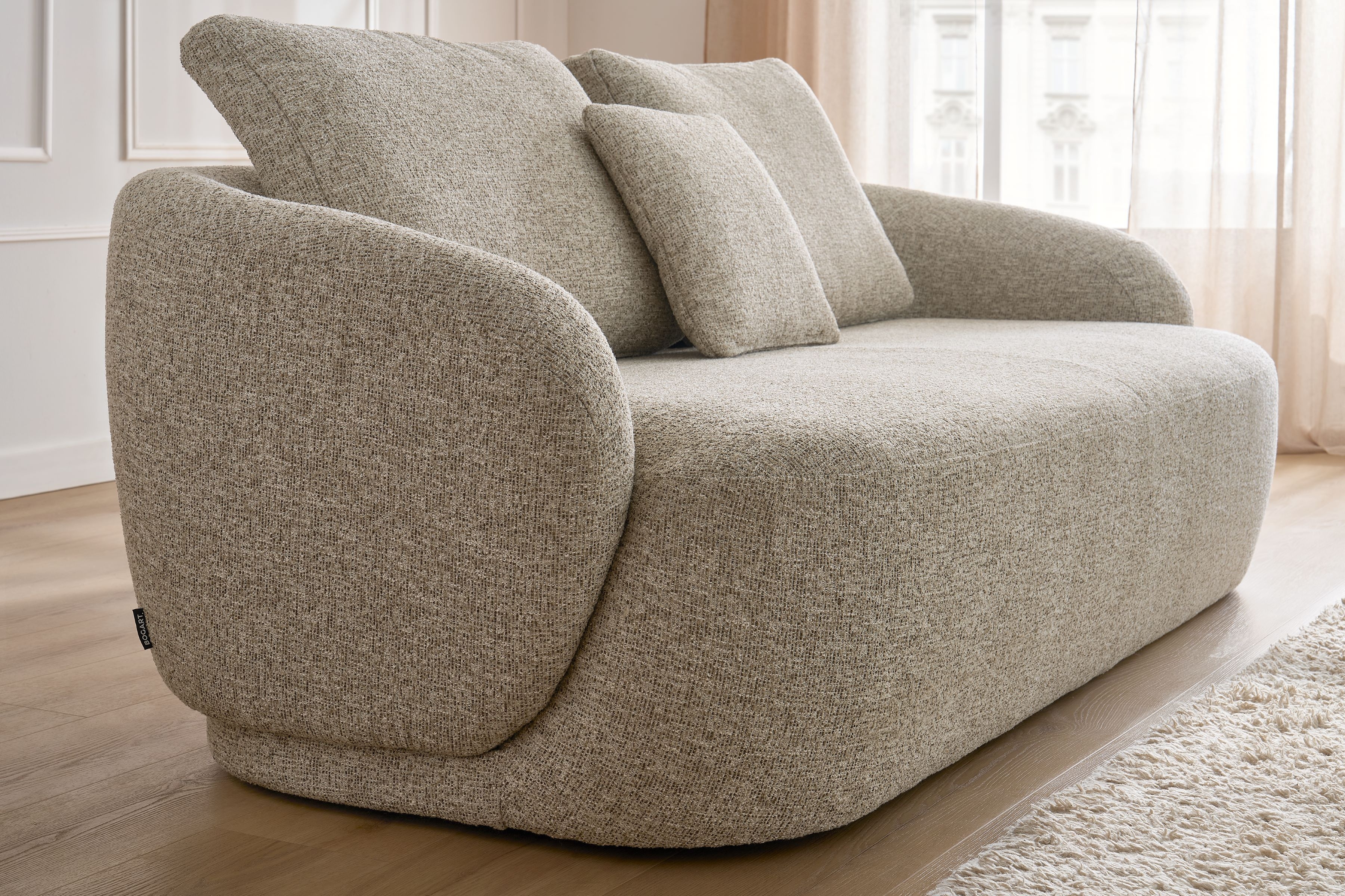 Čalouněný set Finezal - pohovka 3místná + otočné křeslo Komplet čalouněná Pohovka Finezal 3-os + Křeslo obrotowy