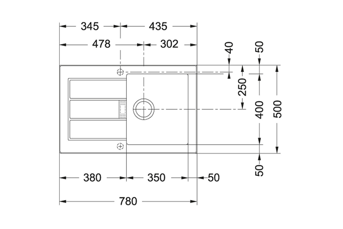 Dřez 1-dřezový KAM T4 Franke – bílý dřez do Vaší kuchyně