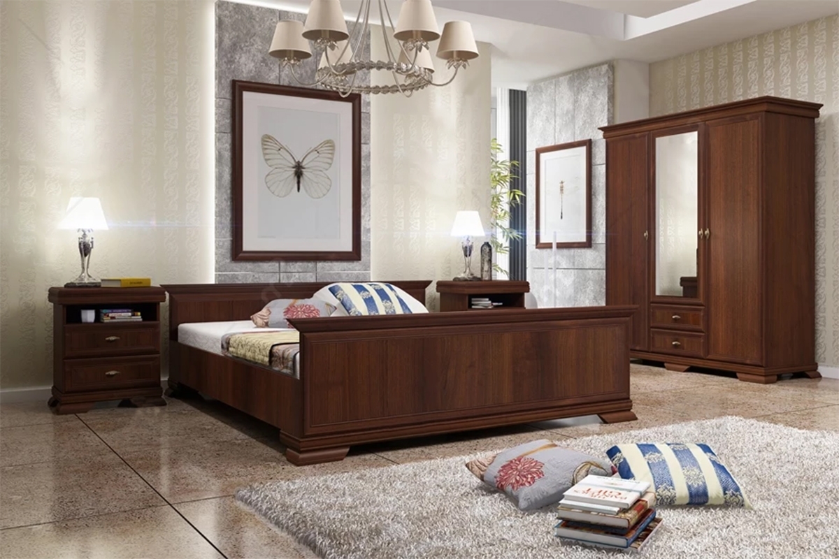 Sada nábytku do ložnice Kora - Samoa King  Complet mobilier do dormitor Kora - samoa king - 4 elementy