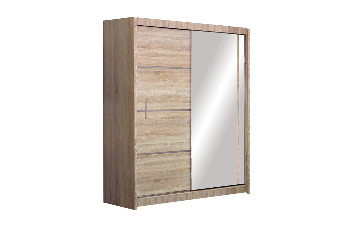 Skriňa s posuvnými dverami z zrkadlom Vista 150 cm - Dub sonoma  szafa dąb sonoma vista