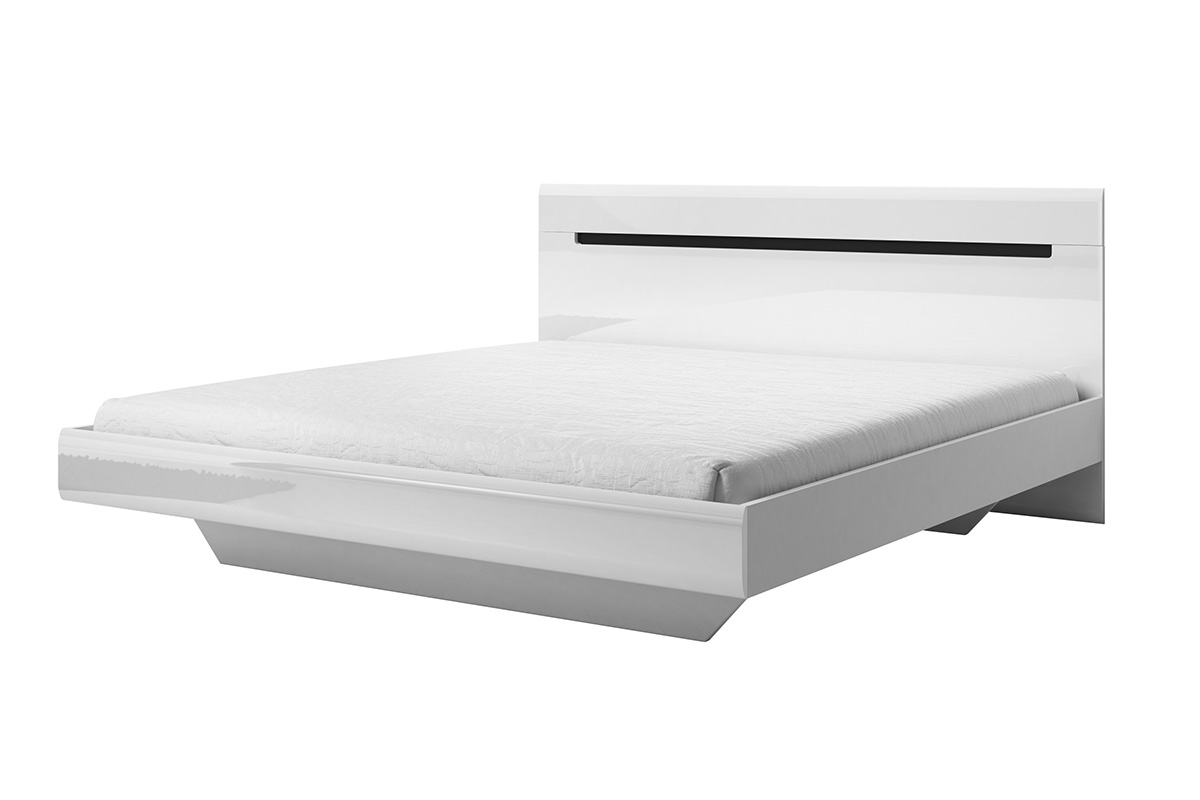 postel do ložnice 160x200 Hektor 31 - Bílý lesk biale postel do ložnice