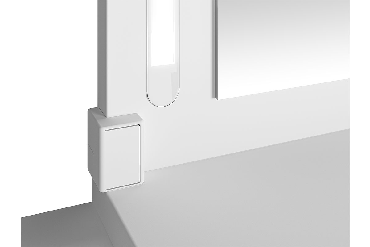 moderní Toaletní stolek z podswietlanym zrcadlem i zásuvkami Bijou 01 - Bílý Toaletní stolek do ložnice