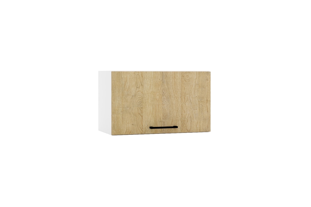 Kuchyně Denis - Komplet 2,4m - Komplet kuchyňského nábytku s prosklenou skříňkou  Skříňka digestořová z frontem uchylnym 