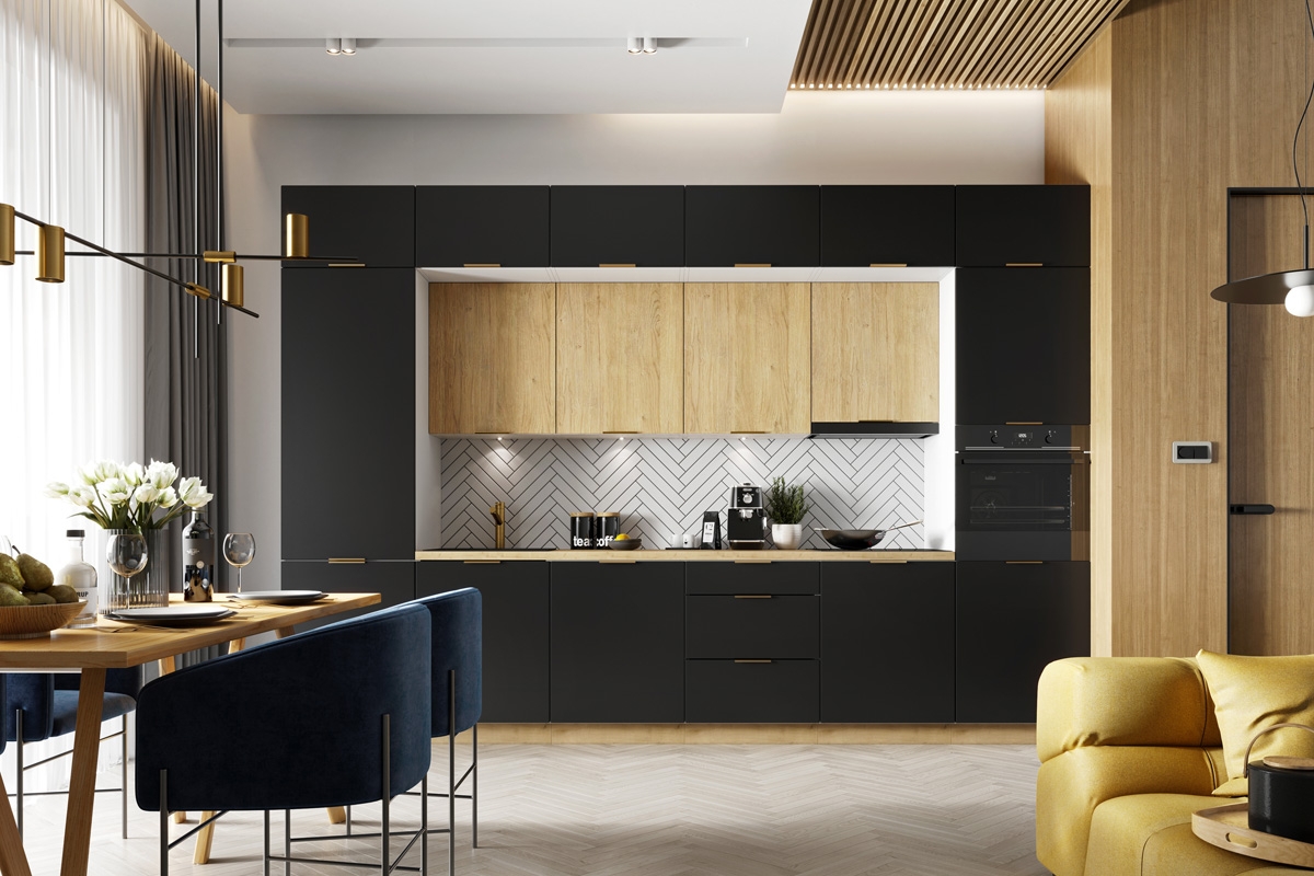 Kuchyně Denis - Komplet 3,6m - Komplet kuchyňského nábytku Komplet nábytku trend line denis 