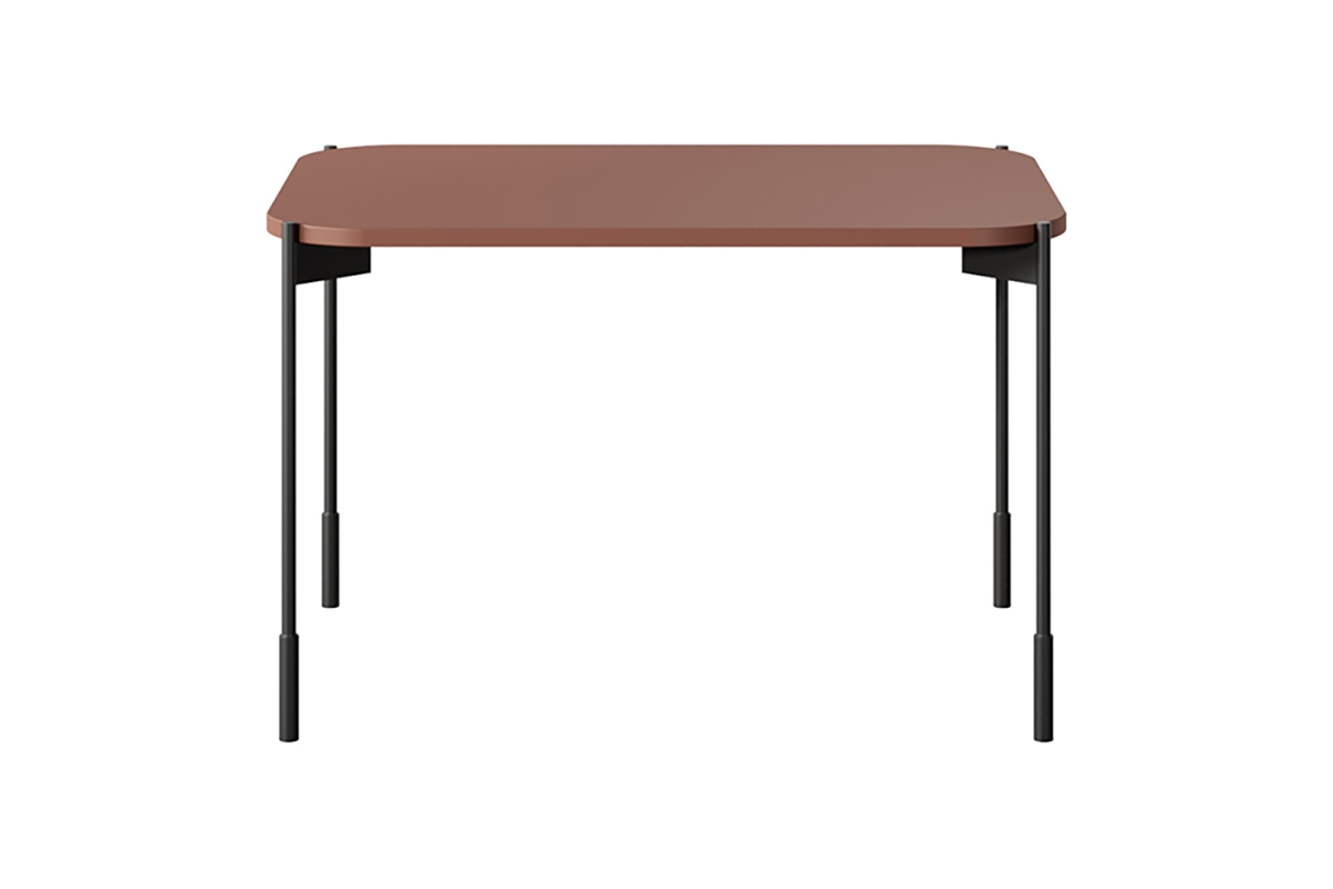 Kávový stolek Sonatia 70x50 - burgund konferenční stolek prostokatny Sonatia 70 cm - burgund - bok