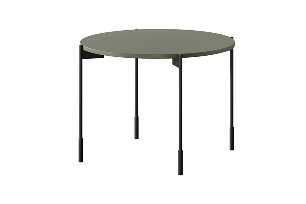 Kulatý kávový stolek Sonatia 60 cm - olivová stolik kawowy okrągły