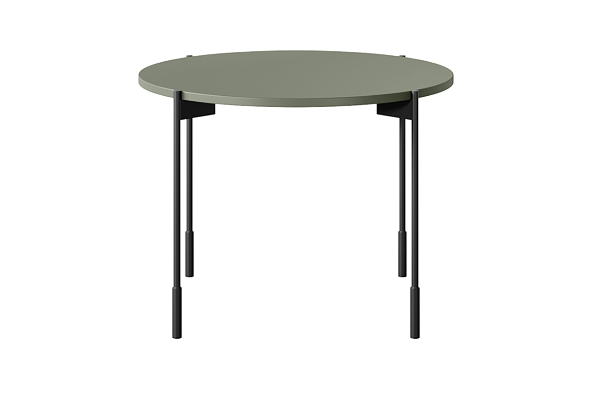 Kulatý kávový stolek Sonatia 60 cm - olivová konferenční stolek okragly Sonatia 60 cm - Oliva - bok