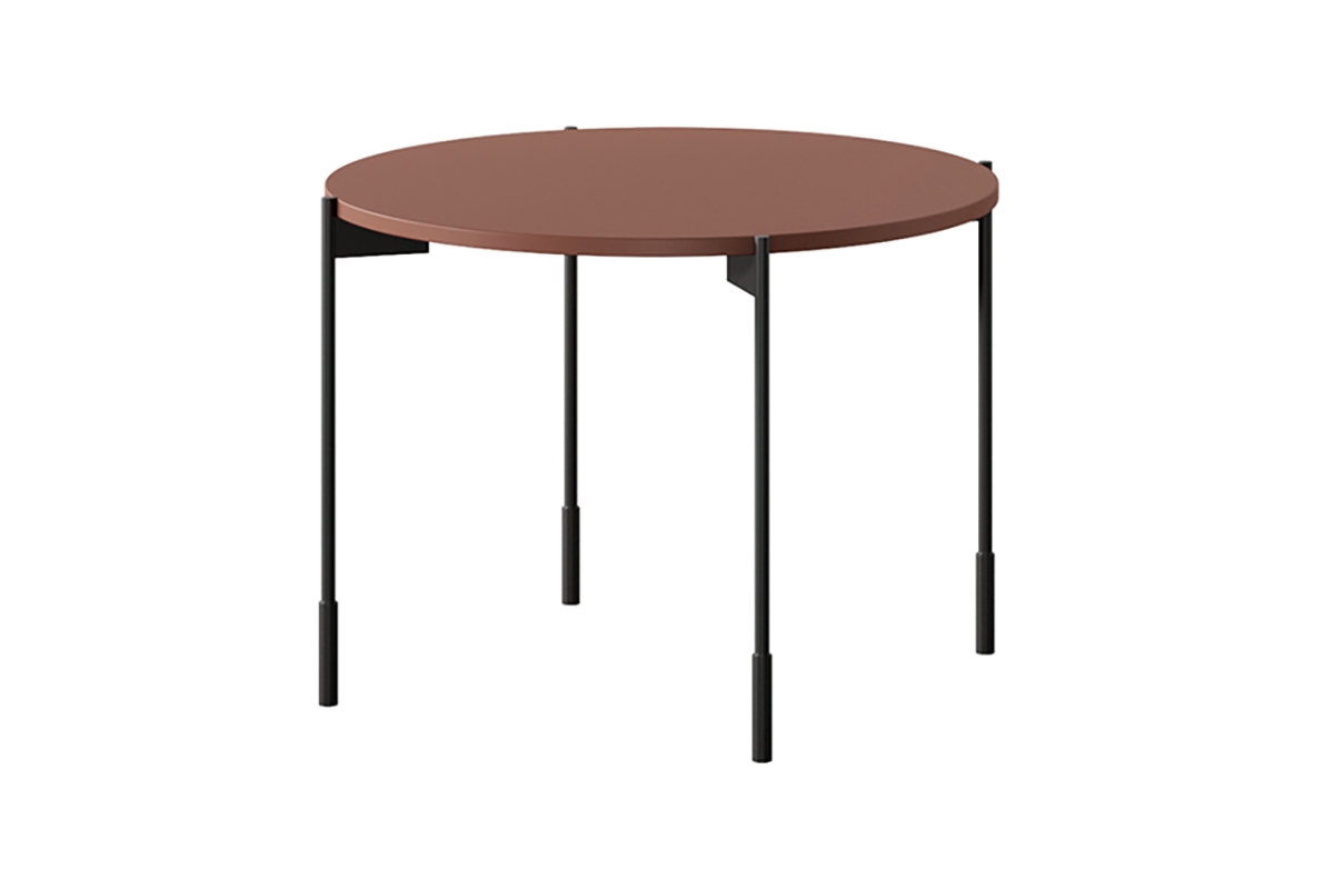 Kulatý kávový stolek Sonatia 60 cm - burgund stolik kawowy okrągły