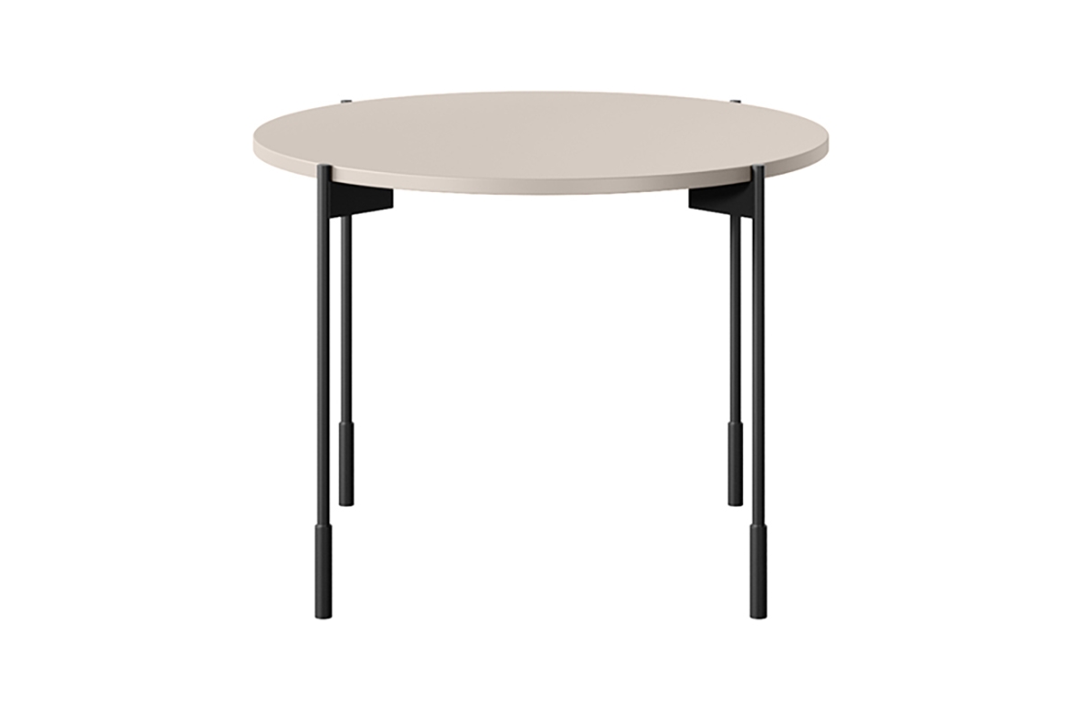 Kulatý kávový stolek Sonatia 60 cm - kašmírová konferenční stolek okragly Sonatia 60 cm - kašmír - bok