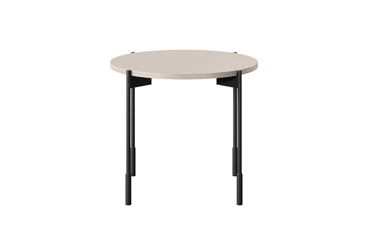 Kulatý kávový stolek Sonatia 45 cm - kašmírová konferenční stolek okragly Sonatia 45 cm - kašmír - bok