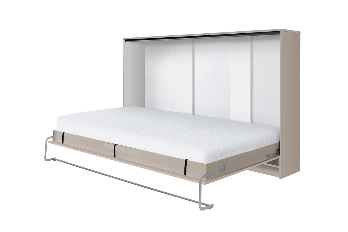 Sklápěcí postel horizontální 120x200 Basic New Elegance - congo / kašmír Sklápěcí postel w barevným odstínu bezowym