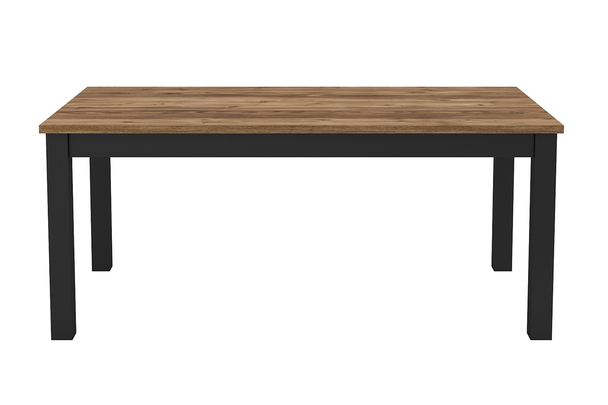 Stôl do jedálne Olin 94 - 180x95 cm - appenzeller fichte / Čierny mat stôl do jedálne