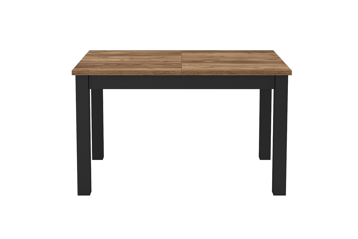 Olin 92 összecsukható asztal 130-175x85 - appenzeller fichte / matt fekete široký stůl do obývacího pokoje