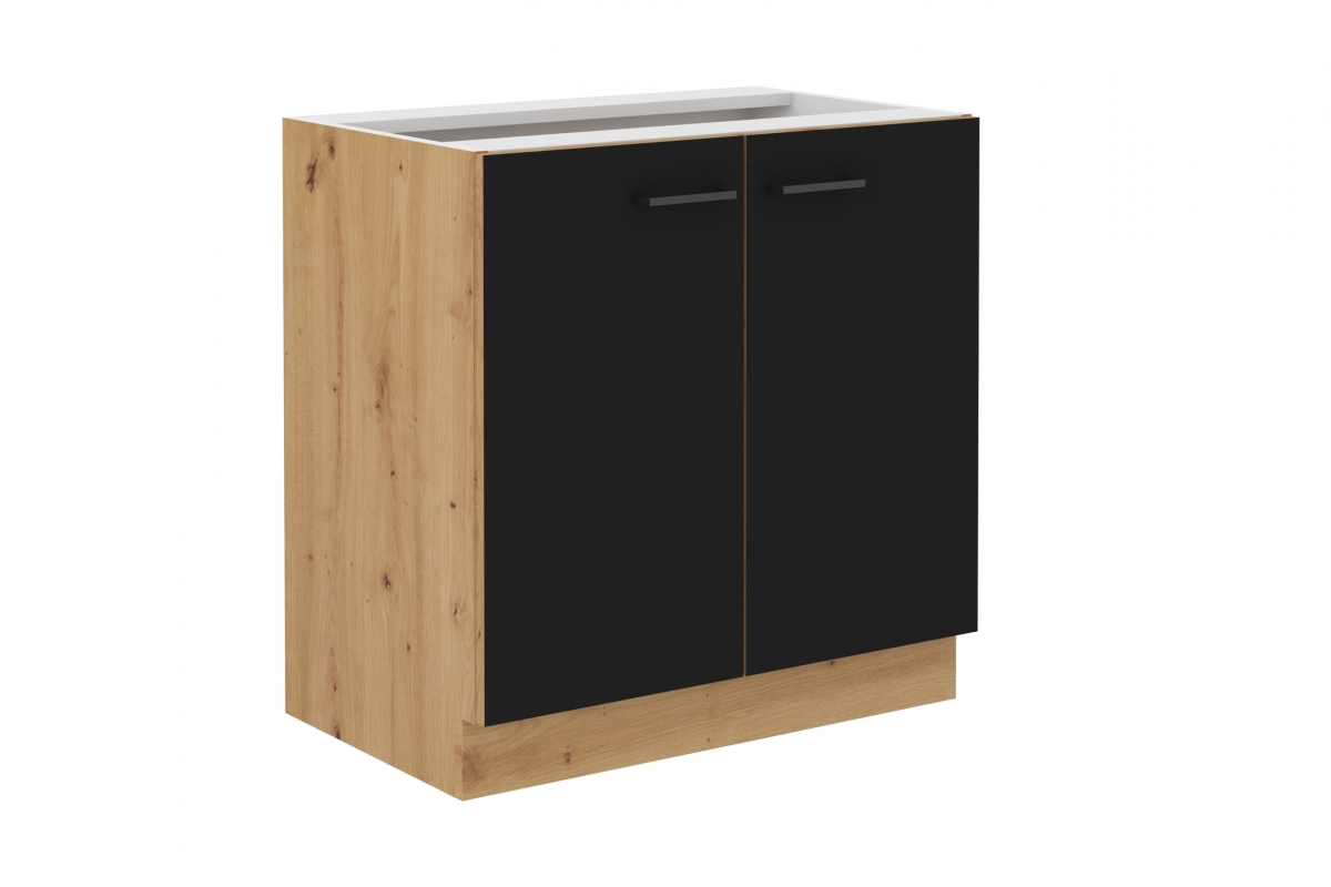 Kuchyně Emirel - Komplet 2,6 m - Komplet kuchyňského nábytku Emirel 80 D 2F BB - Skříňka spodní dvoudveřová