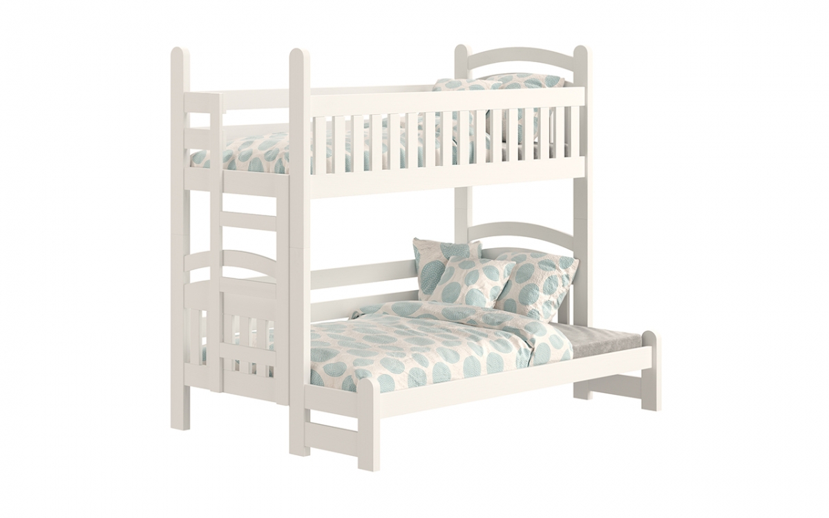 Amely Maxi emeletes ágy, bal oldal - fehér, 80x200/120x200 biale postel dzieciece  