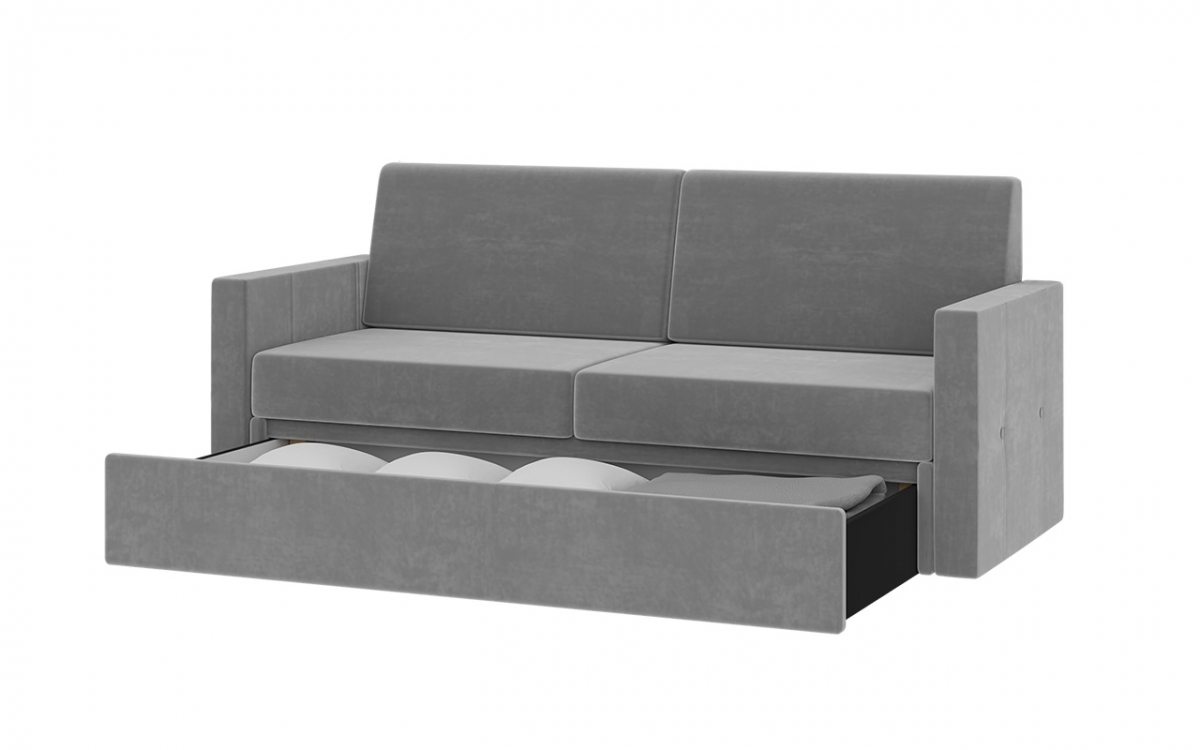 Canapea Elegantia 140 cm pentru pat rabatabil  - Monolith 85 gri Pohovka elegantia z szuflada na posciel 