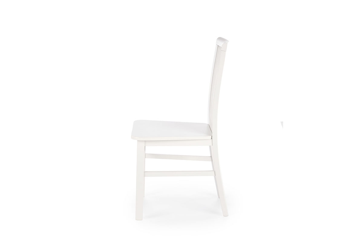 Stolička drevená Remin z twardym siedziskiem - Biely biale drevená Stolička