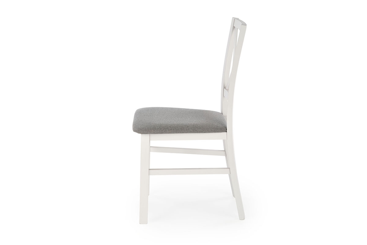 dřevěna židle Tucara s čalouněným sedákem - Inari 91 / Bílý biale skandynawskie židle