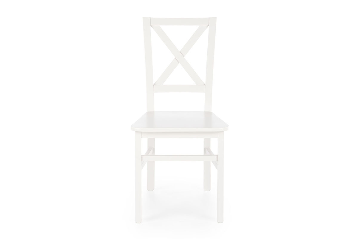 Stolička drevená Tucara z twardym siedziskiem - Biely biale Stolička do jedálne
