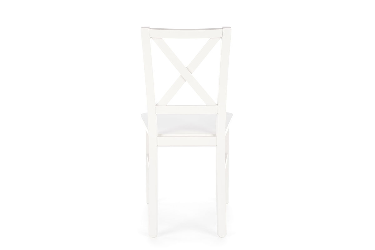 dřevěna židle Tucara z twardym sedadlem - Bílý drewniane židle skandynawskie