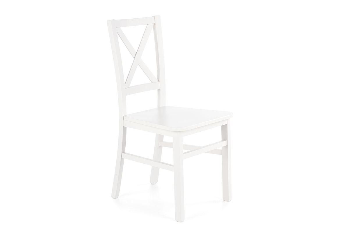 dřevěna židle Tucara z twardym sedadlem - Bílý biale židle pro obývacího pokoje