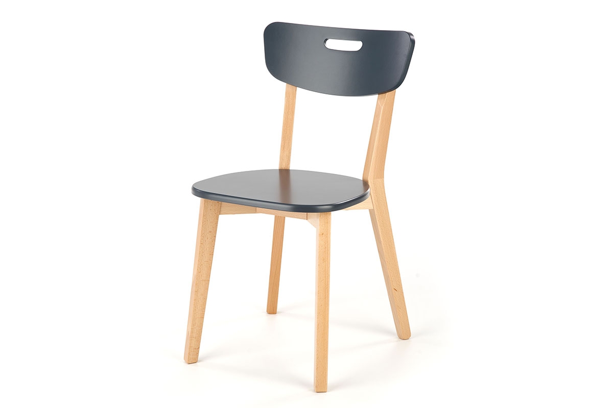 dřevěna židle Intia - grafit / buk lakovaný grafit židle