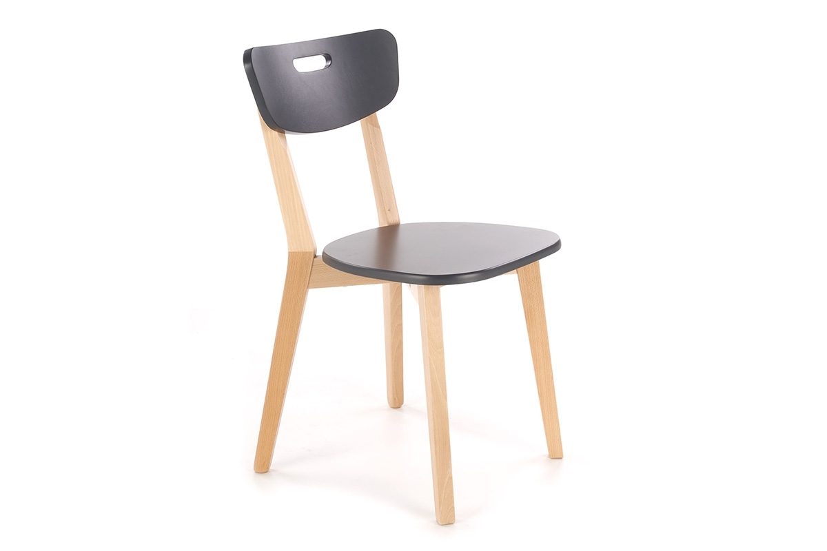 dřevěna židle Intia - Černý / buk lakovaný černé dřevěna židle