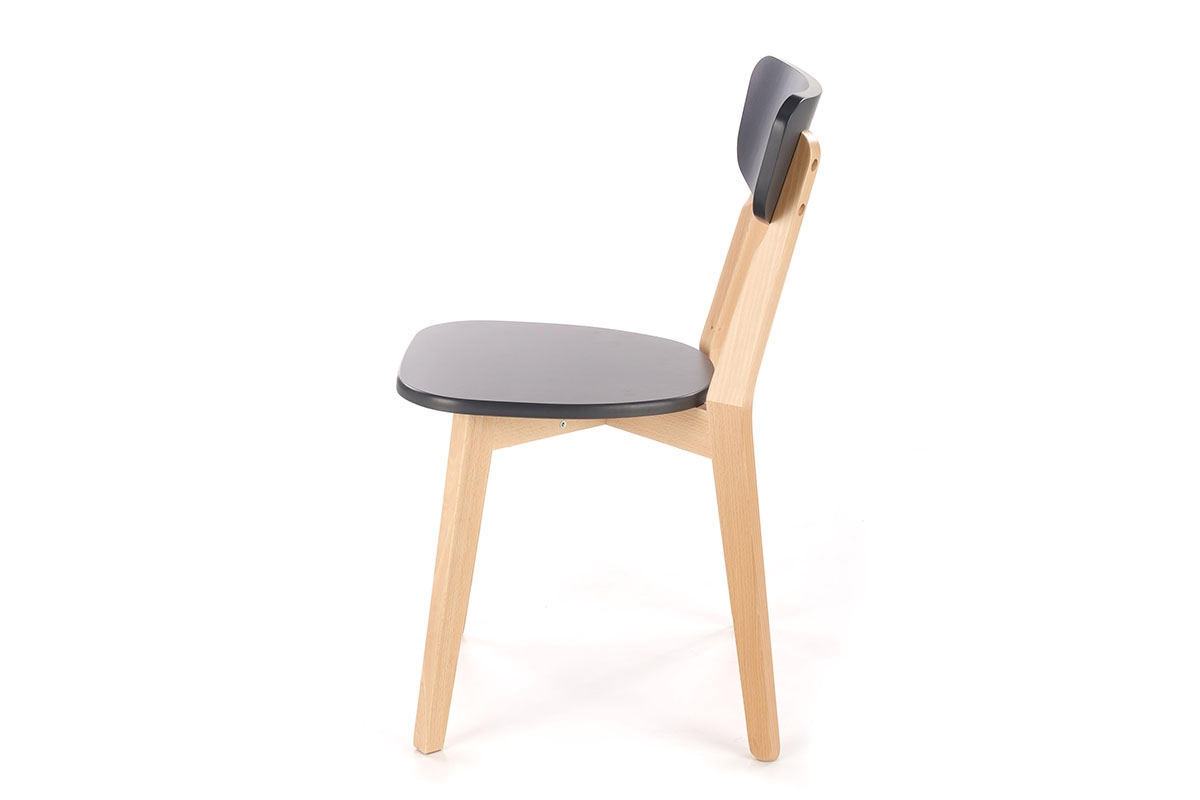 dřevěna židle Intia - Černý / buk lakovaný židle z masivu