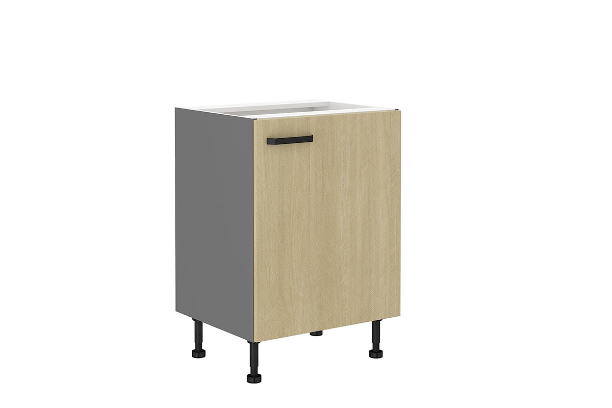 Kuchyně Leonardi - Komplet 2,6 m - Komplet nábytku kuchennych Leonardi 60 D 1F BB - Skříňka spodní jednodveřová