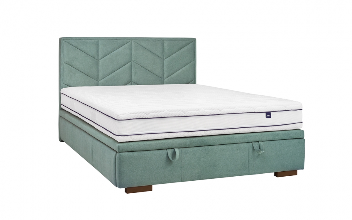 Posteľ do spálne s čalúneným roštom a úložným priestorom Lindi - 140x200  posteľ do  spálňa , čalouněné Lindi 