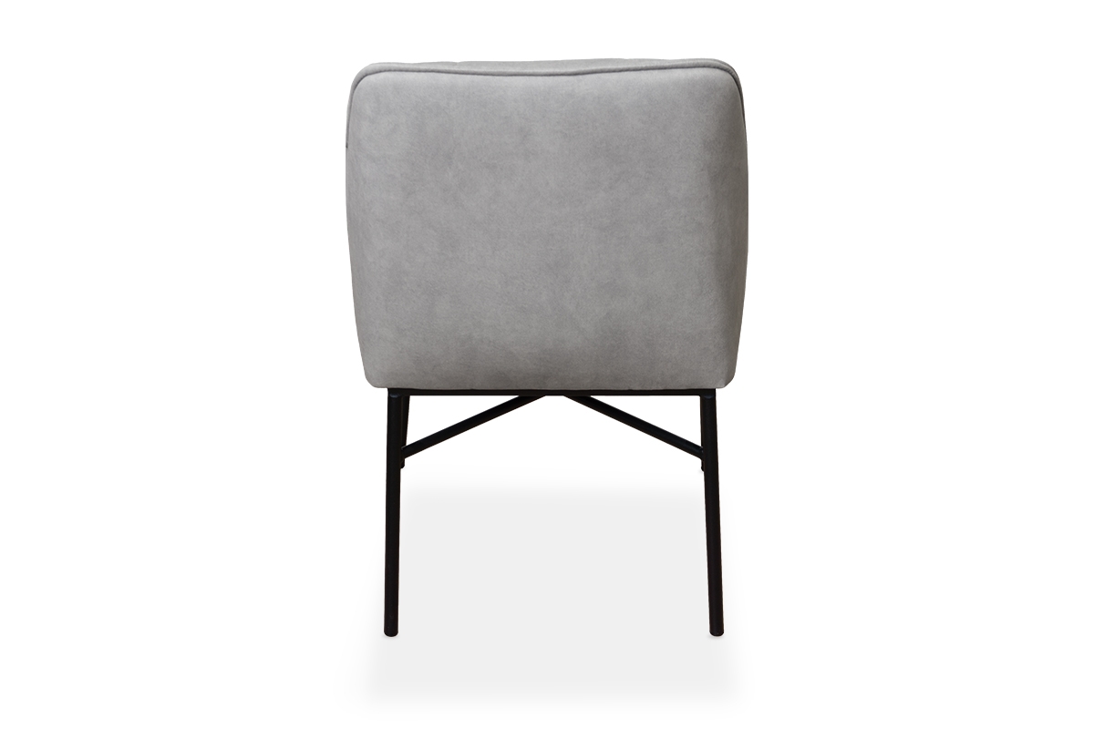 židle čalouněné z podlokietnikami Rozalio - šedý Cloud 83 / černé Nohy kzeslo čalouněné
