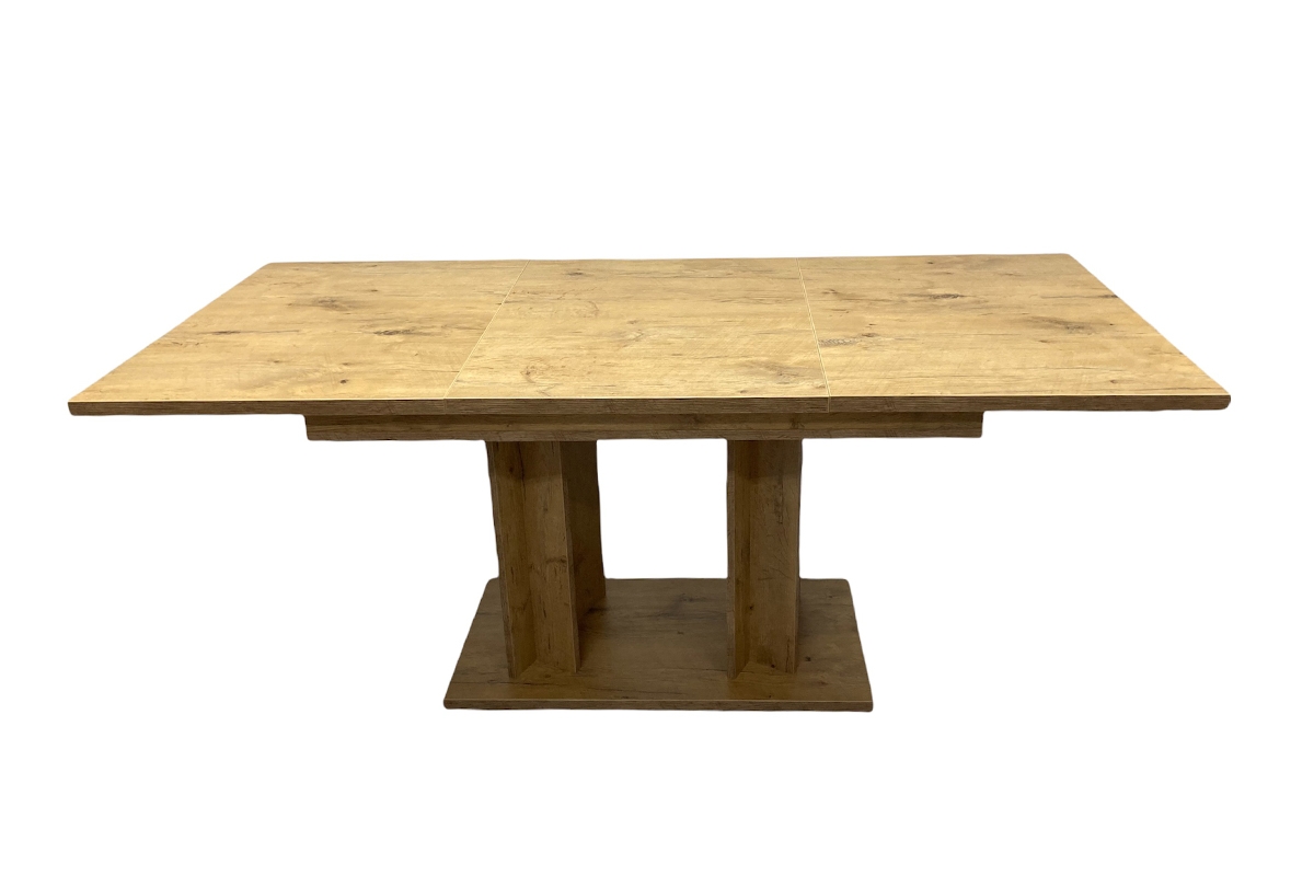 Rozkladací stôl Lutaret - Dub lancelot Stôl rozkladany Lutaret rozlozony Predná časť