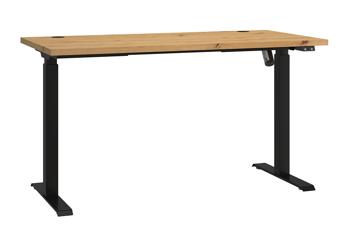 Písací stôl s elektricky nastaviteľnou výškou Glibia - Dub artisan Písací stôl elektryczne