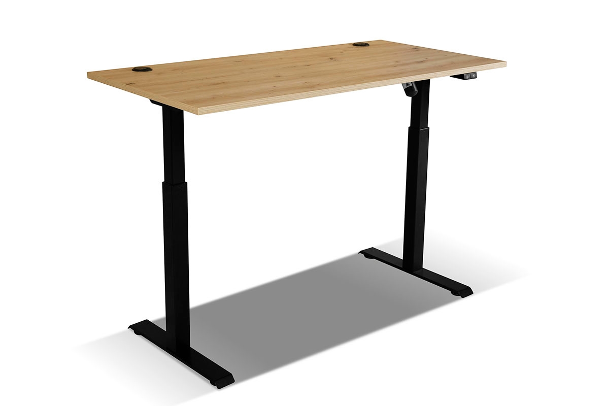 Písací stôl s elektricky nastaviteľnou výškou Glibia - Dub artisan Písací stôl z regulacja wysokosci