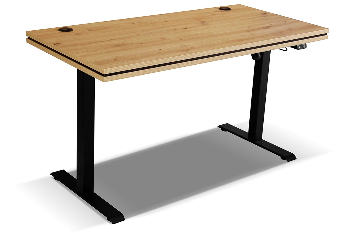 Písací stôl s elektricky nastaviteľnou výškou Glibia 2 - Dub artisan Písací stôl w kolorystyce da artisan