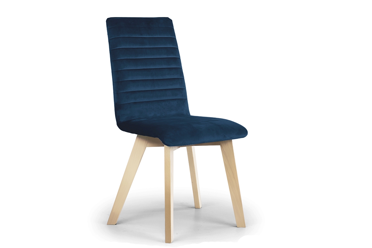 židle čalouněné Modern 2 na drewnianych nogach - granatowe Salvador 05 / Nohy buk granatowe židle na bukowych nogach