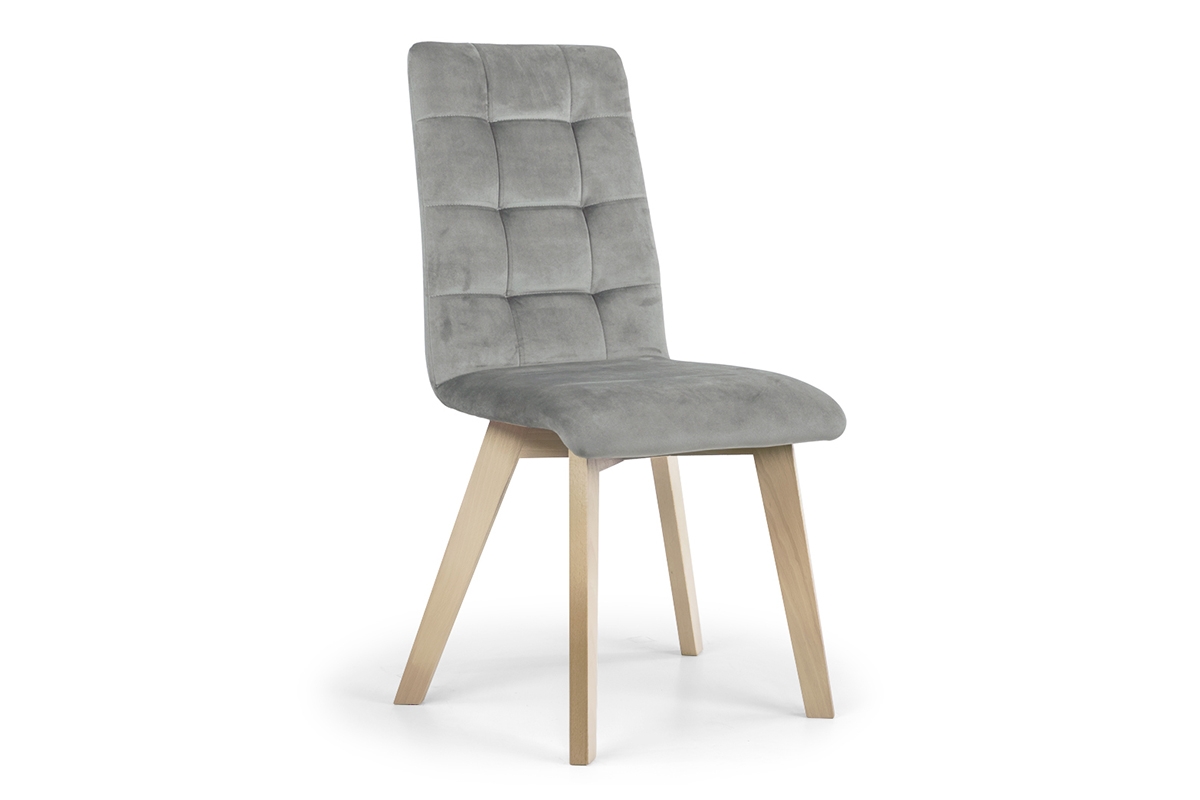 židle čalouněné Modern 4 na drewnianych nogach - šedý Salvador 17 / Nohy buk šedý židle pro jídelny