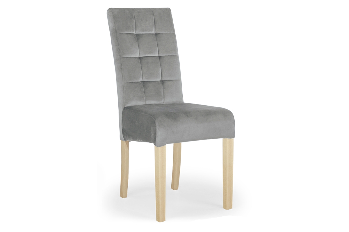 židle čalouněné Castello 4 z drewnianymi nogami - šedý Salvador 17 / Nohy buk šedý Židle pro jídelny
