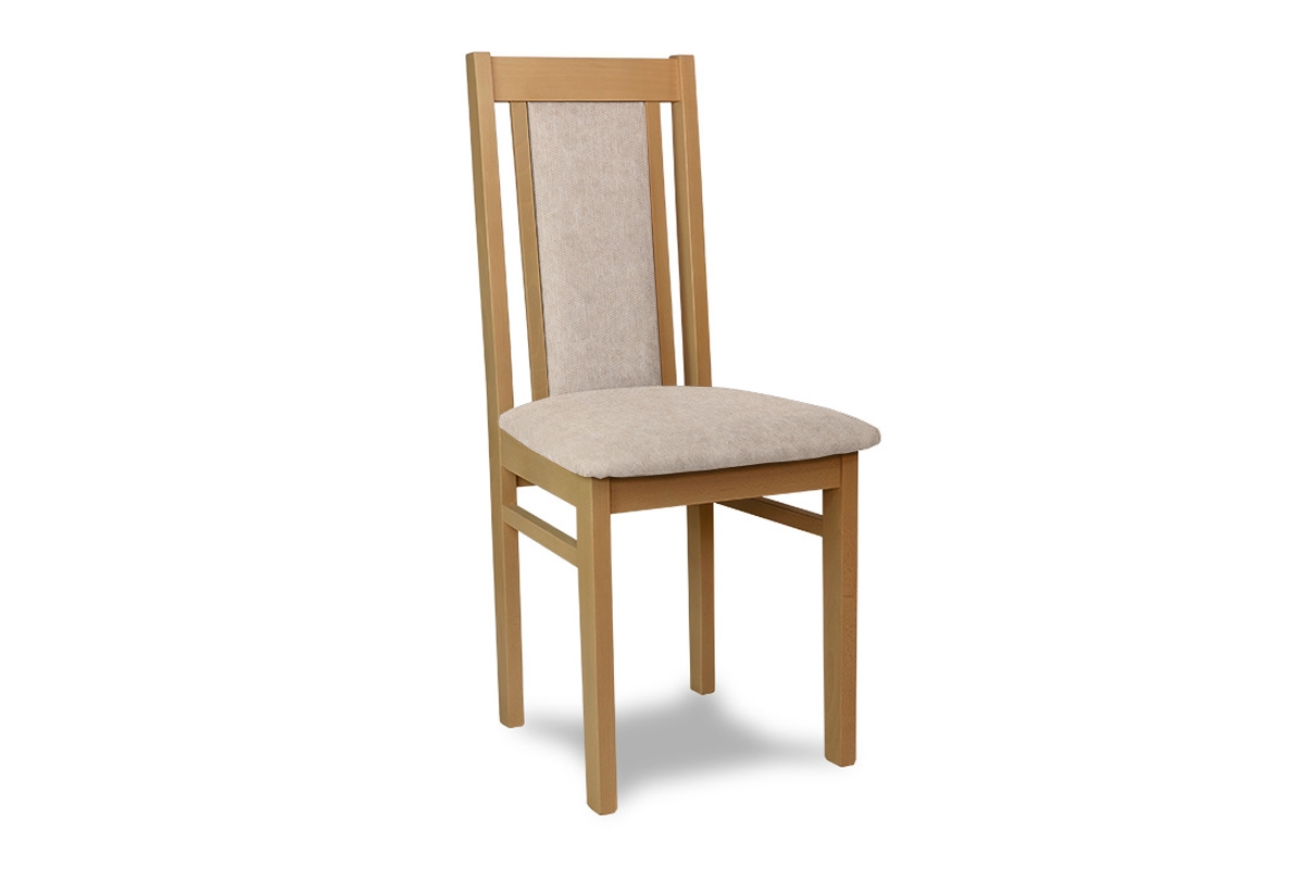 dřevěna židle čalouněné Milano - Béžová Gemma 04 / Dub dřevěna židle pro obývacího pokoje