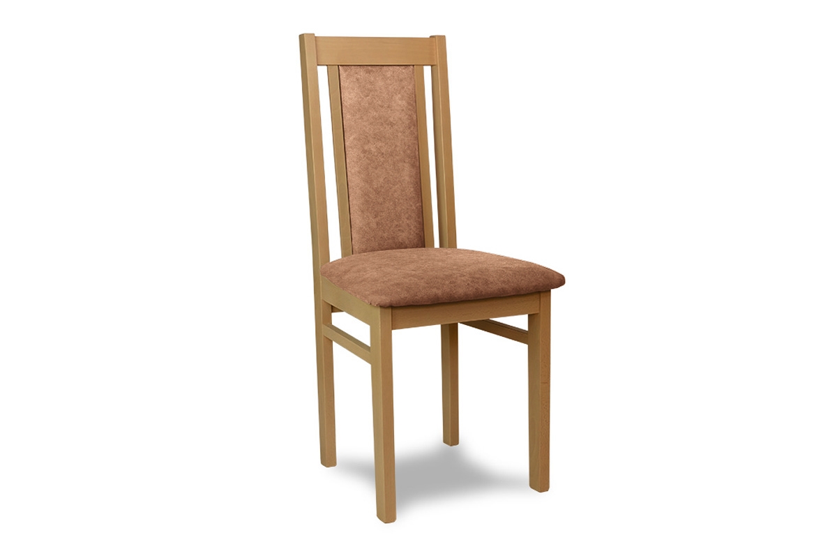 dřevěna židle čalouněné Milano - Oranžový Zetta 295 / Dub židle debowe pro jídelny z ruda tapicerka