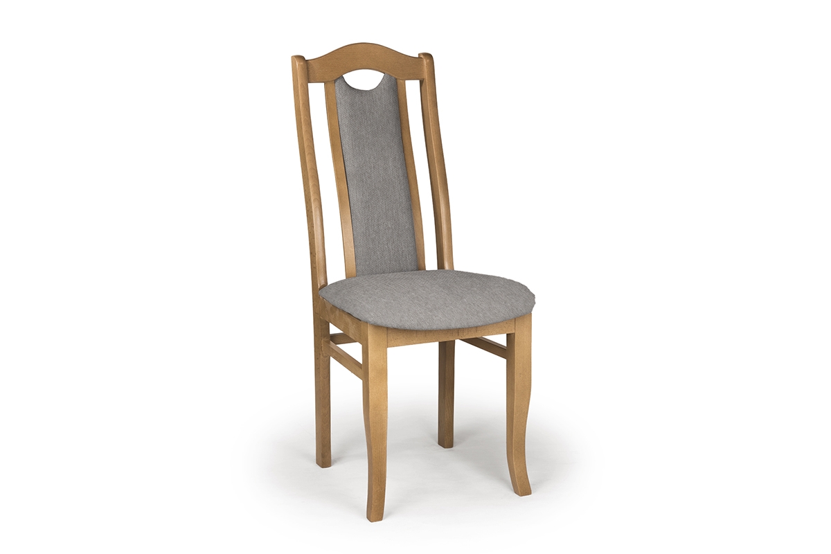 dřevěna židle čalouněné Livorno 2 - šedý Gemma 85 / Dub dřevěna židle z tapicerka