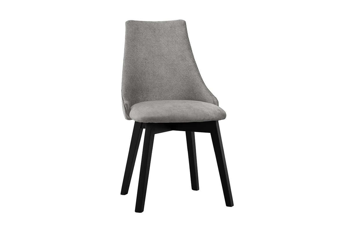 židle čalouněné na drewnianych nogach Empoli - šedý Loft 19 / černé Nohy šedý židle na czarnych nogach