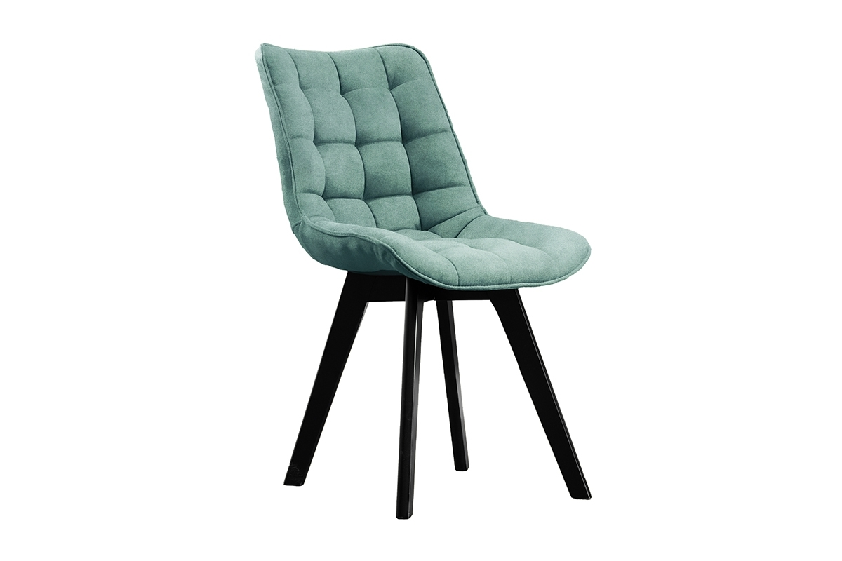 židle čalouněné Prato na drewnianych nogach - šalvěj Cloud 33 / černé Nohy Zeloné židle pro jídelny