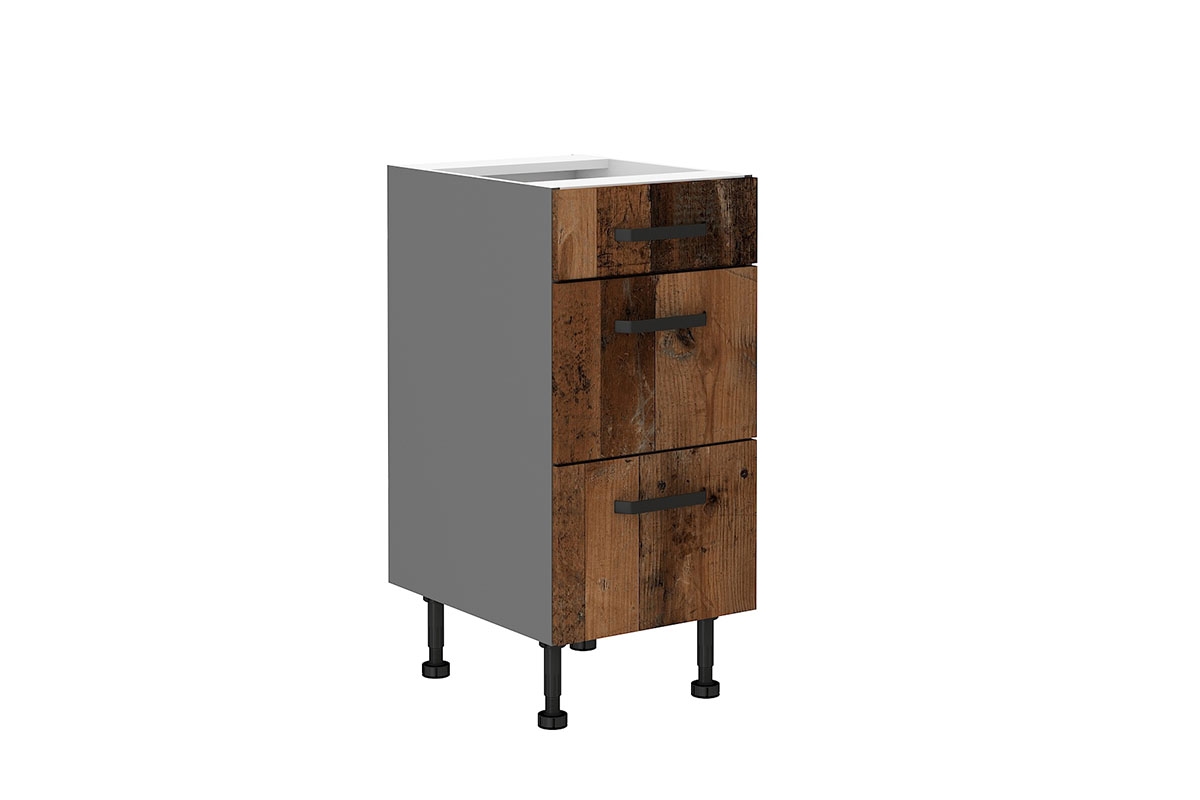 Kuchyně Kespin - Komplet 2,6 m - Komplet nábytku kuchennych  Kespin 40D 3S - Skříňka spodní s zásuvkami