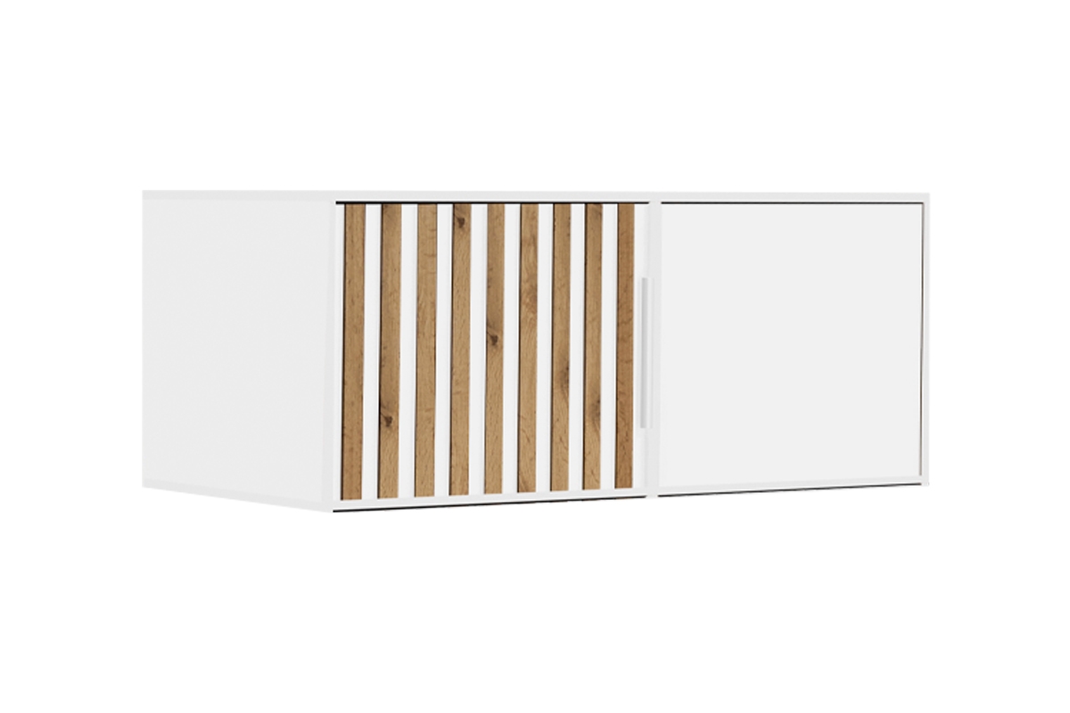 skříň dvoudveřová z nadstawka Bali Lux D2 100 cm - Bílá Nástavec Bali Lux