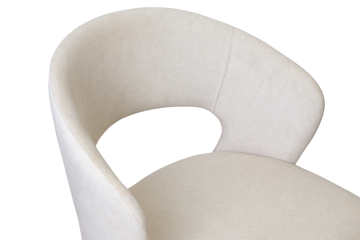 Čalouněná židle Luna - béžová Cloud 03 / černé nožky židle drewniane Luna s čalouněným sedákem - Béžová Cloud 03 / černé Nohy - moderní design