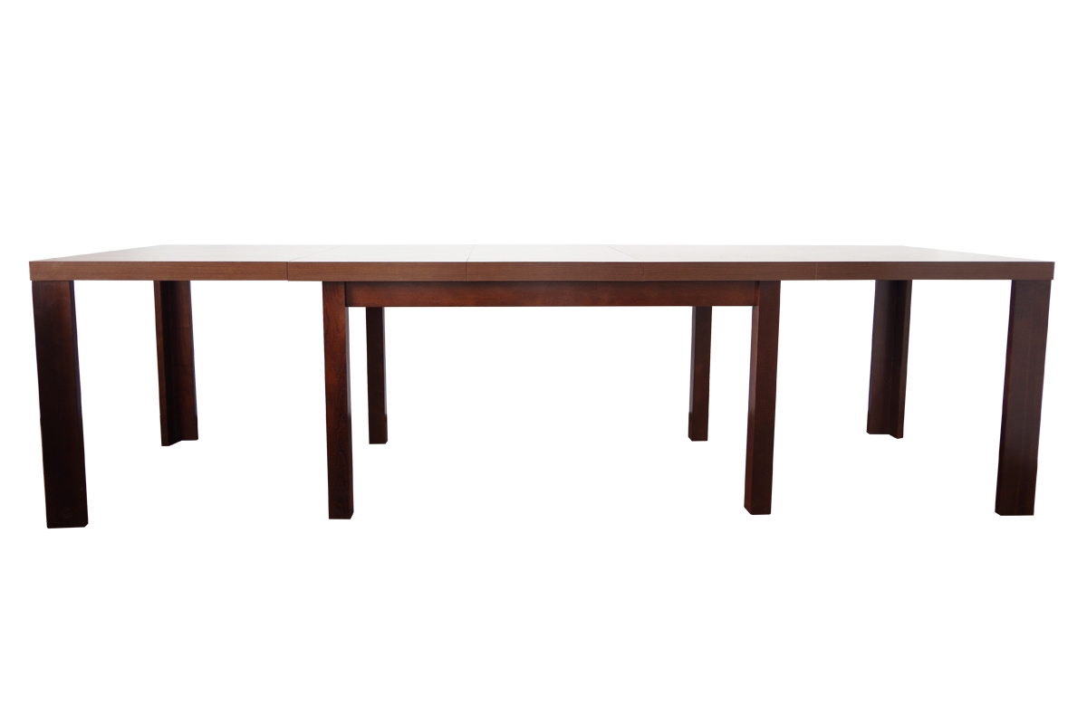 Stôl w drewnianej okleinie rozkladany 140-340 cm Kalabria na drewnianych nogach Stôl do jedálne